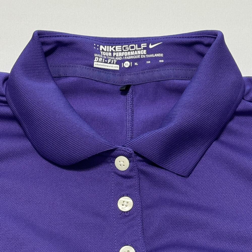Nike Dri Fit Polo Tank Women X-Large Golf Tour Performance Purple Athletic Sport